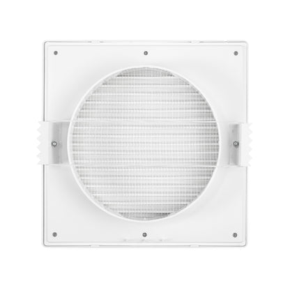DL0163 Through-Wall Ventilation Set with Internal Louvre Grille and Graphite Exterior Cover