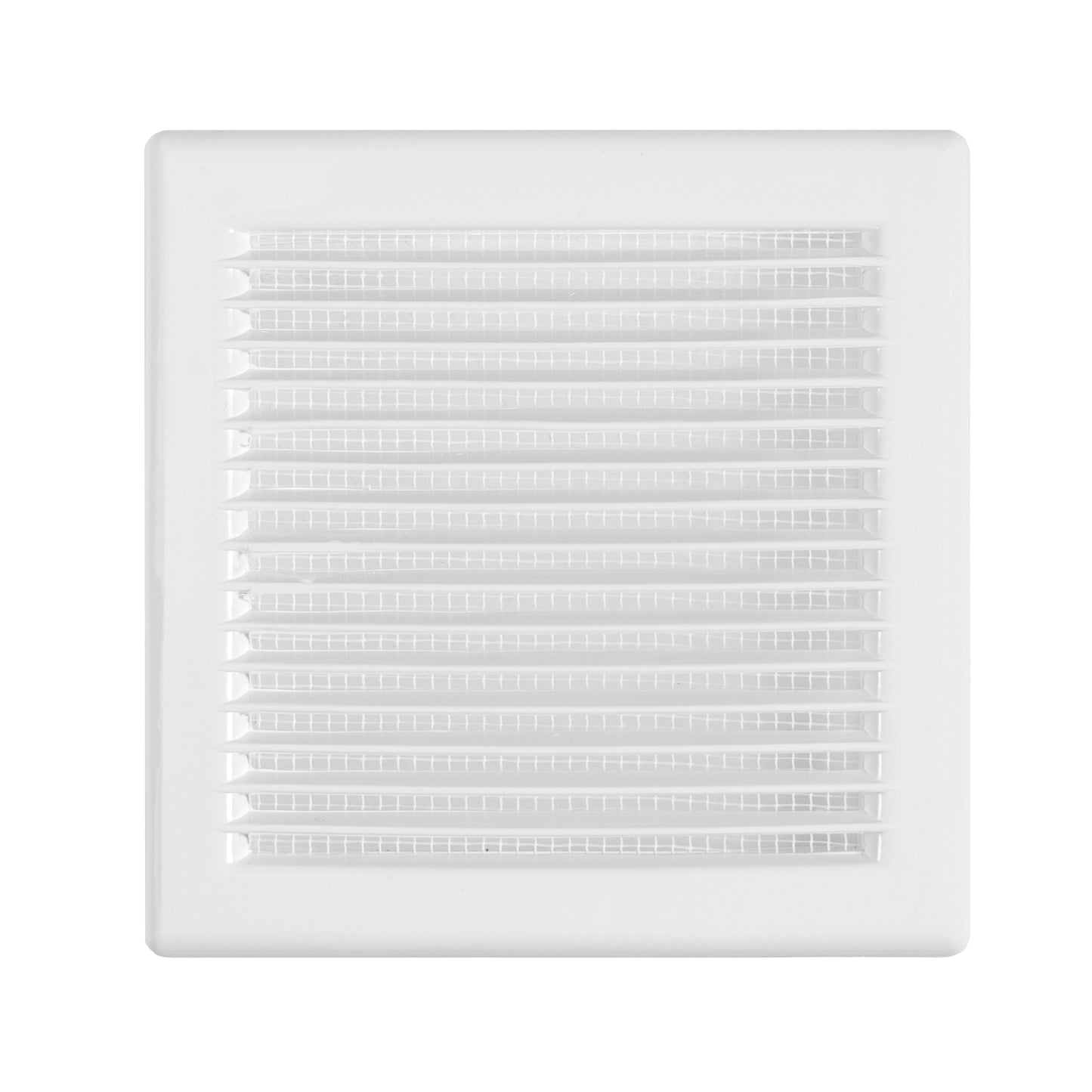 White Louvre Vent DL/135 RW LUX with Insect Mesh