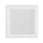 White Louvre Vent DL/135 RW LUX with Insect Mesh