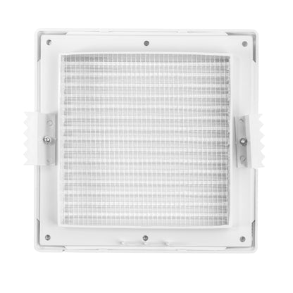 White Louvre Vent DL/135 RW LUX with Insect Mesh