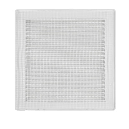 White Louvre Vent DL/125 RW LUX with Insect Mesh
