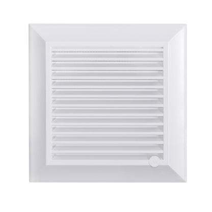 White Duo Smart Louvre Vent 135G 135mm with Insect Mesh