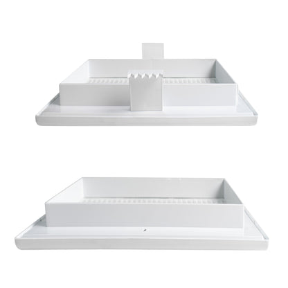 White Duo Smart Louvre Vent 135G 135mm with Insect Mesh