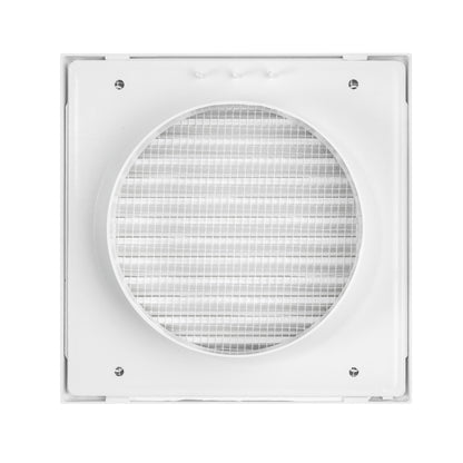 Duo Smart DS4178 Through-Wall Vent Set with Internal Grille and White External Cover