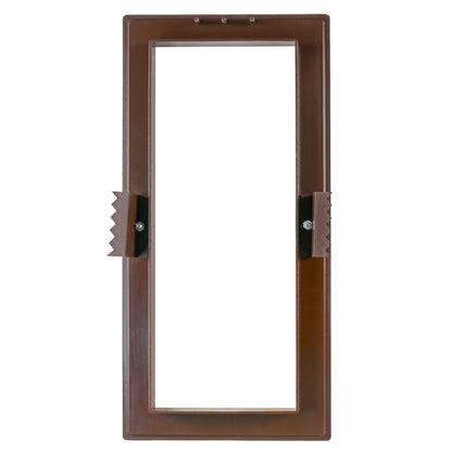 Brown Duo Smart Louvre Vent 90mm x 240mm with Insect Mesh