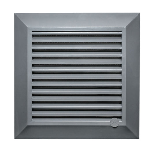 Graphite Duo Smart Louvre Vent 135G 135mm with Insect Mesh