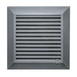Graphite Duo Smart Louvre Vent 135G 135mm with Insect Mesh