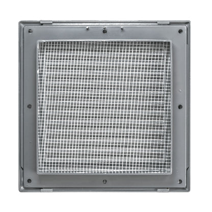 Graphite Duo Smart Louvre Vent 135G 135mm with Insect Mesh