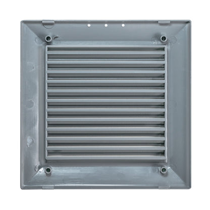 Graphite Duo Smart Louvre Vent 135G 135mm with Insect Mesh