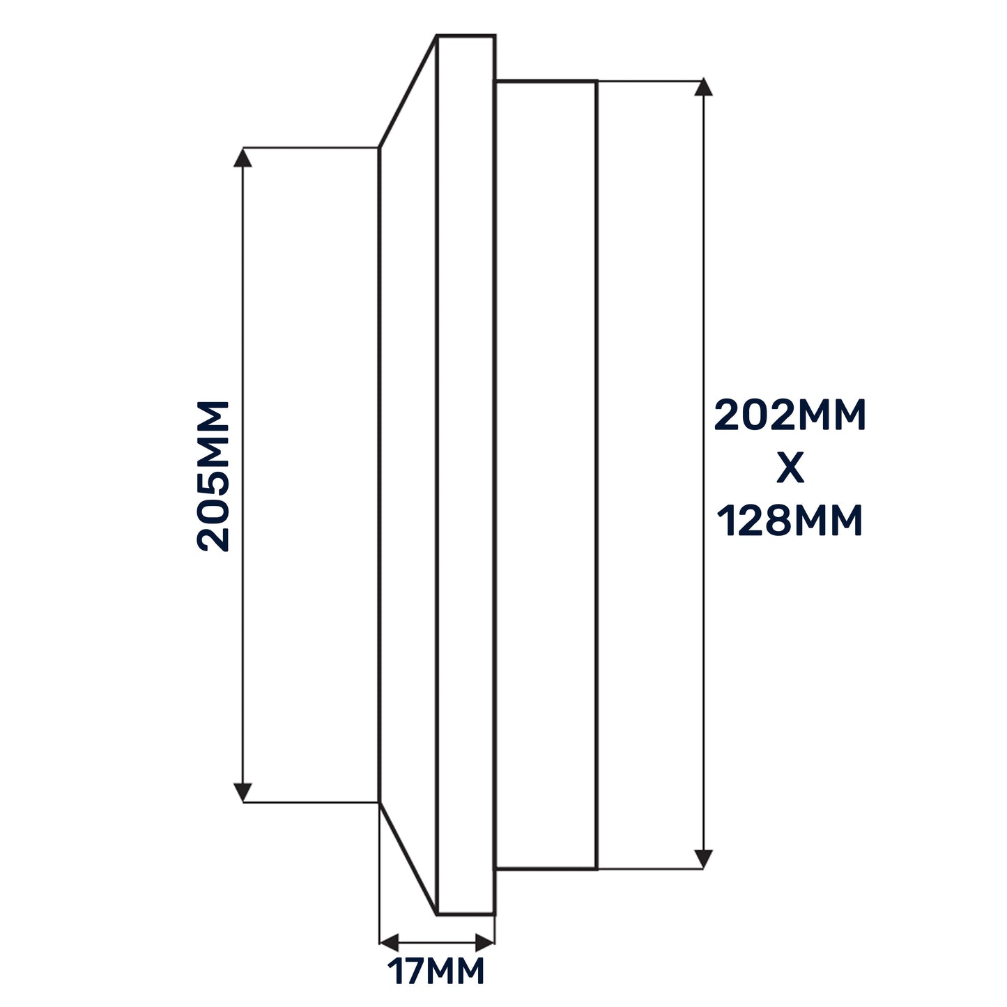 Graphite Duo Smart Louvre Vent 140mm x 210mm with Insect Mesh