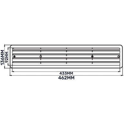 KD Series Louvre Vent for Door, 90mm-445mm