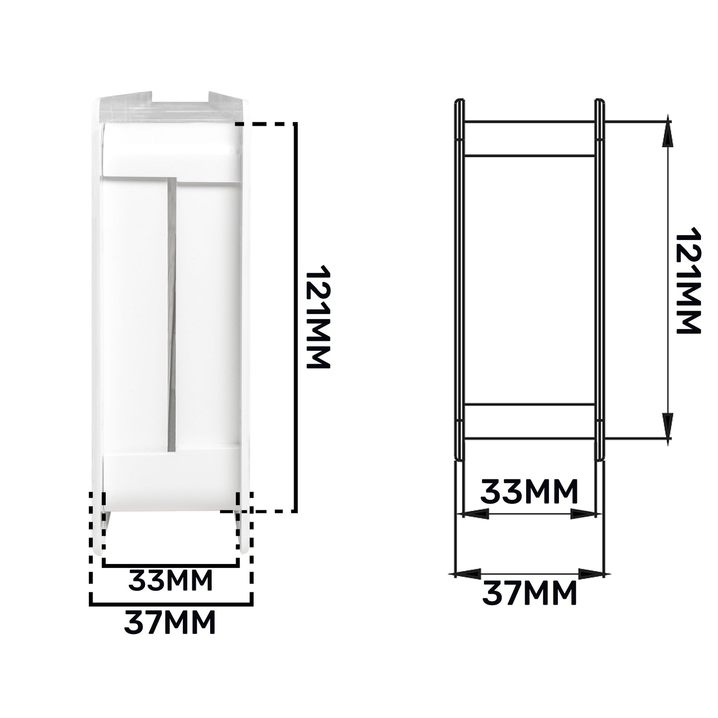 KD Series Louvre Vent for Door, 90mm-445mm