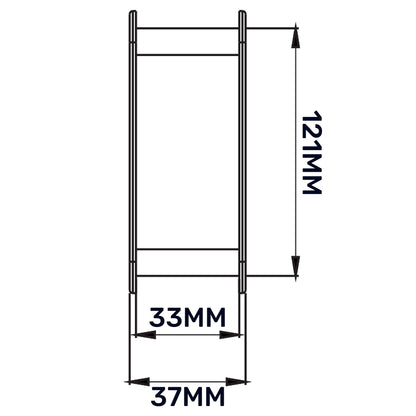 KD Series Louvre Vent for Door, 90mm-445mm