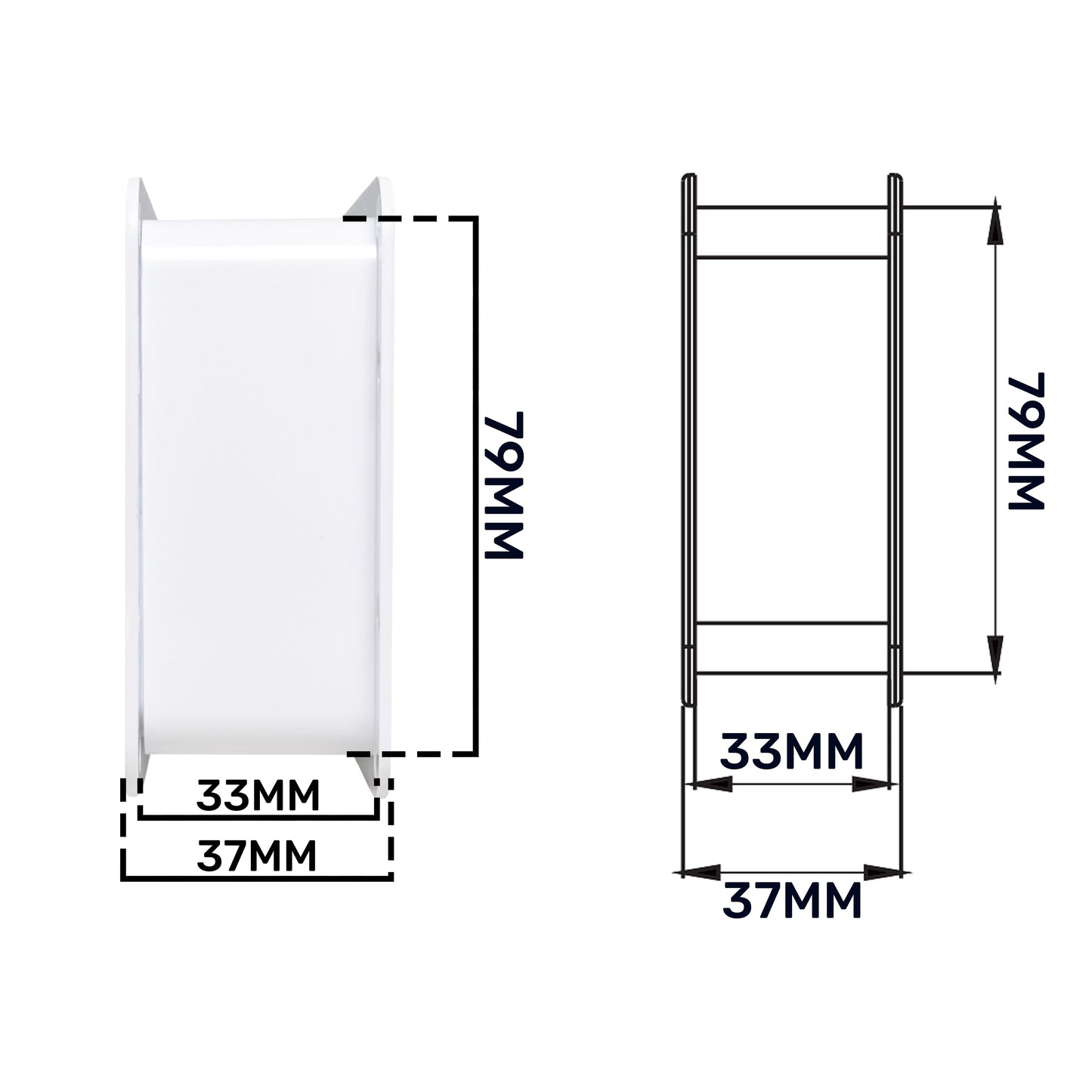 KD Series Louvre Vent for Door, 70mm-450mm