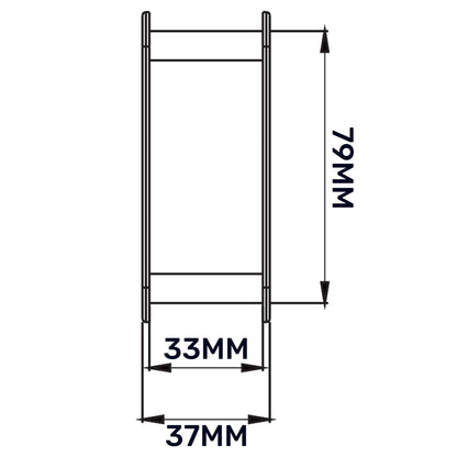 KD Series Louvre Vent for Door, 70mm-450mm