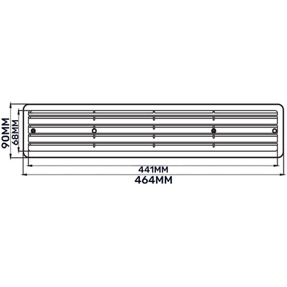 KD Series Louvre Vent for Door, 70mm-450mm