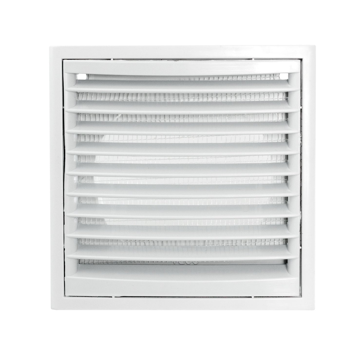 Wall Duct Ventilation Set with VC-KR0153 Louvre Grille and Brown External Cover