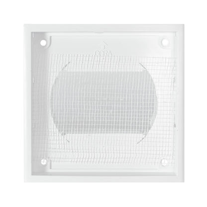 Wall Duct Ventilation Set with VC-KR0153 Louvre Grille and Graphite External Cover
