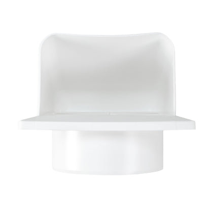 DL0163 Through-Wall Ventilation Set with Internal Louvre Grille and White Exterior Cover
