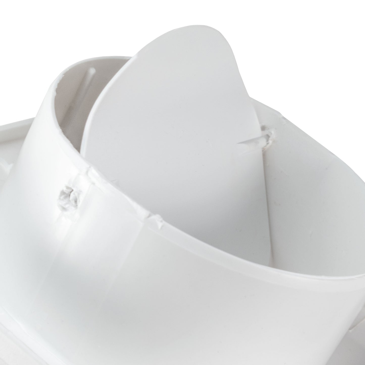 RICO Bathroom Extractor Fan Kit with Pull-Cord Switch and White External Wall Vent