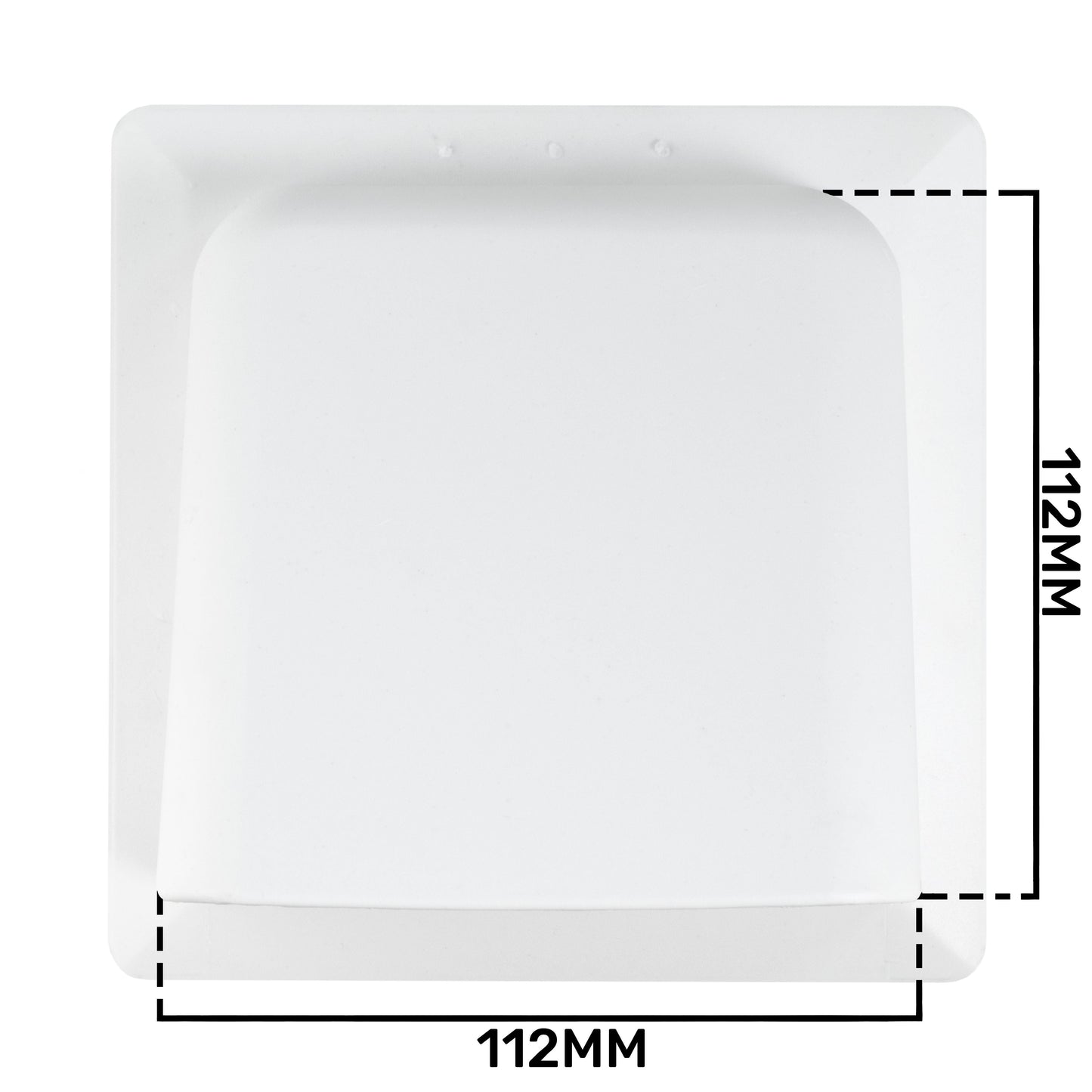 KRD/100 White External Louvre Vent, fi100mm