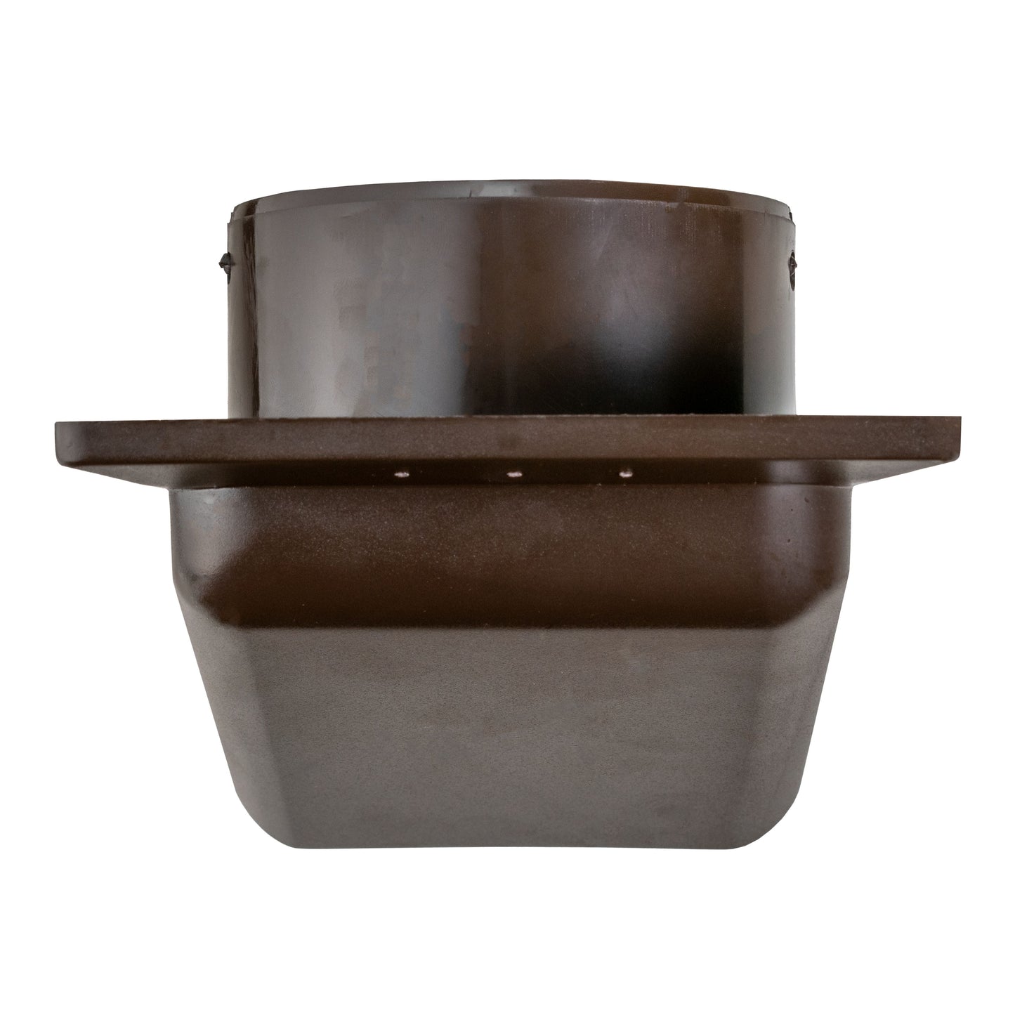 Wall Duct Ventilation Set with VC-KR0153 Louvre Grille and Brown External Cover