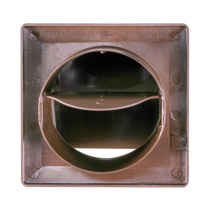 Duo Smart DS4178 Through-Wall Vent Set with Internal Grille and Brown External Cover