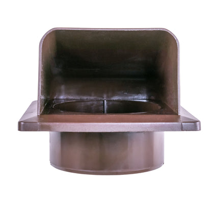 Duo Smart DS4178 Through-Wall Vent Set with Internal Grille and Brown External Cover