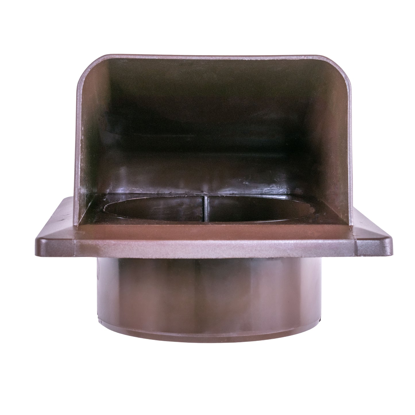 Round Wall Ventilation Set with VC-KRO0184 Internal Grille and Brown External Cover