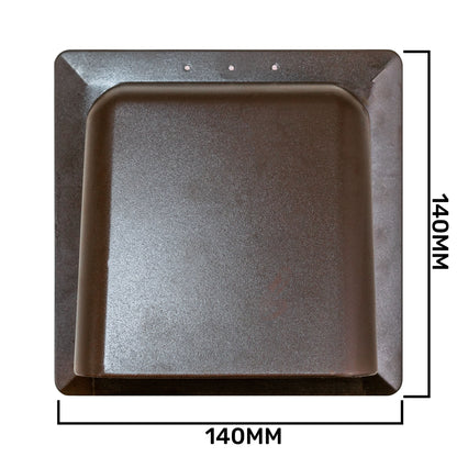 KRD/100B Brown External Louvre Vent, fi100mm