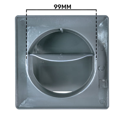 KRD/100G Graphite External Louvre Vent, fi100mm