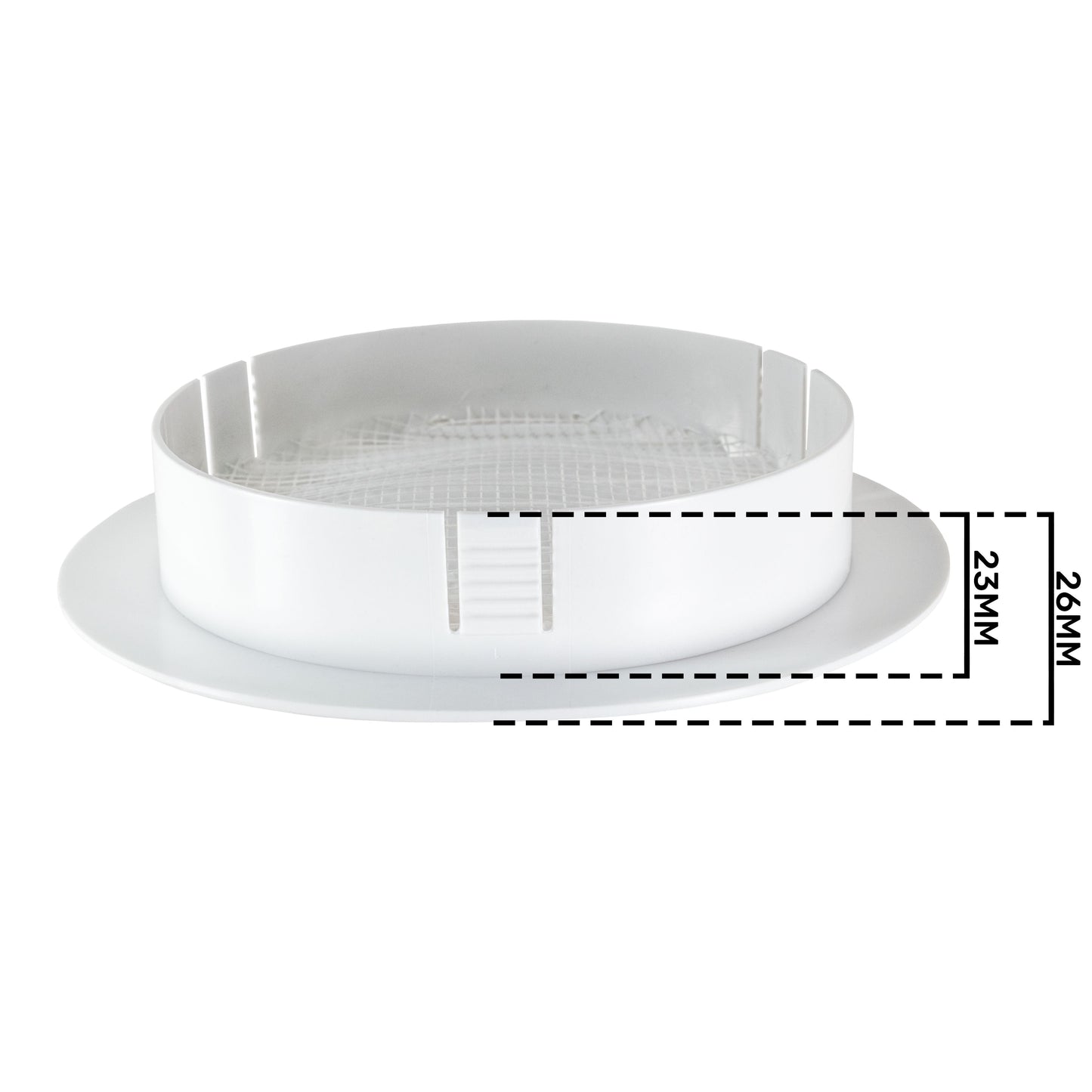 KRO 100 Model Louvre Vent with Insect Mesh
