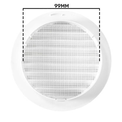 KRO 100 Model Louvre Vent with Insect Mesh