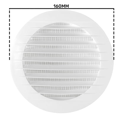 KRO 125 Model Louvre Vent with Insect Mesh