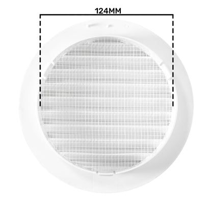 KRO 125 Model Louvre Vent with Insect Mesh