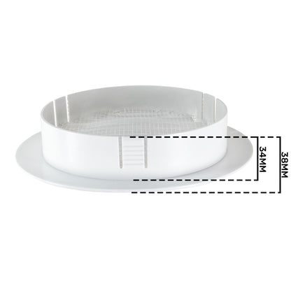 KRO 150 Model Louvre Vent with Insect Mesh