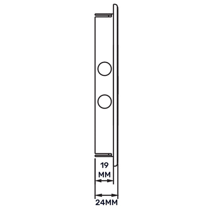 White PP Access Door Panel 150mm x 200mm
