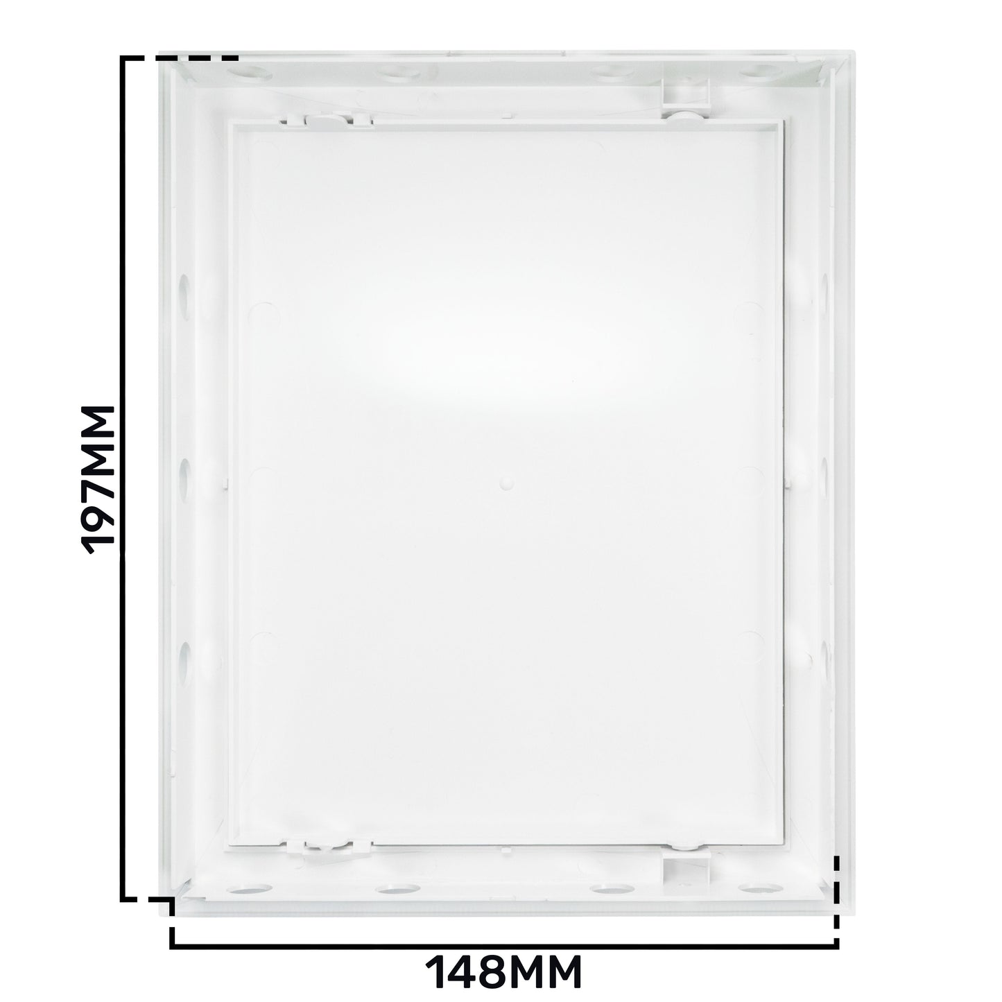 White PP Access Door Panel 150mm x 200mm