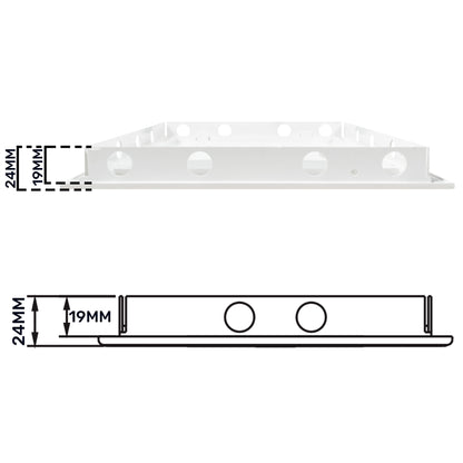 White PP Access Door Panel 150mm x 200mm