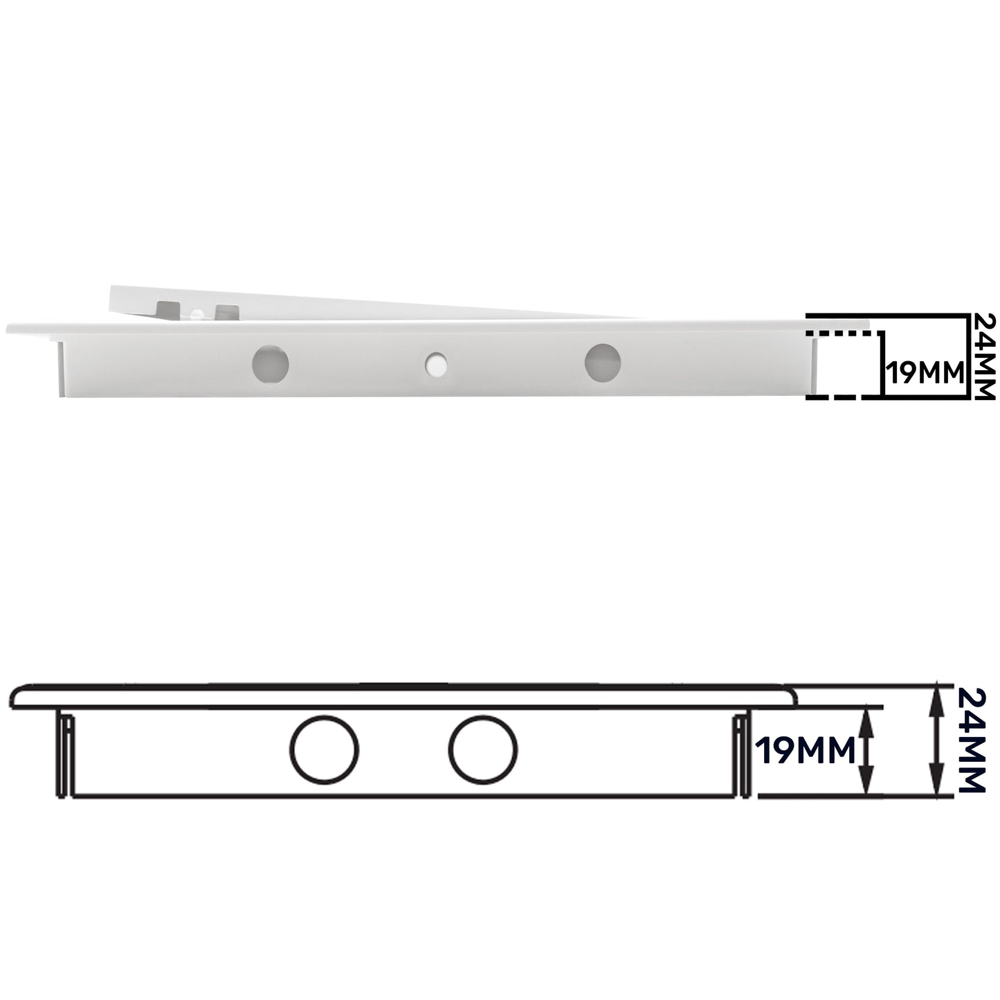 White PP Access Door Panel 200mm x 200mm