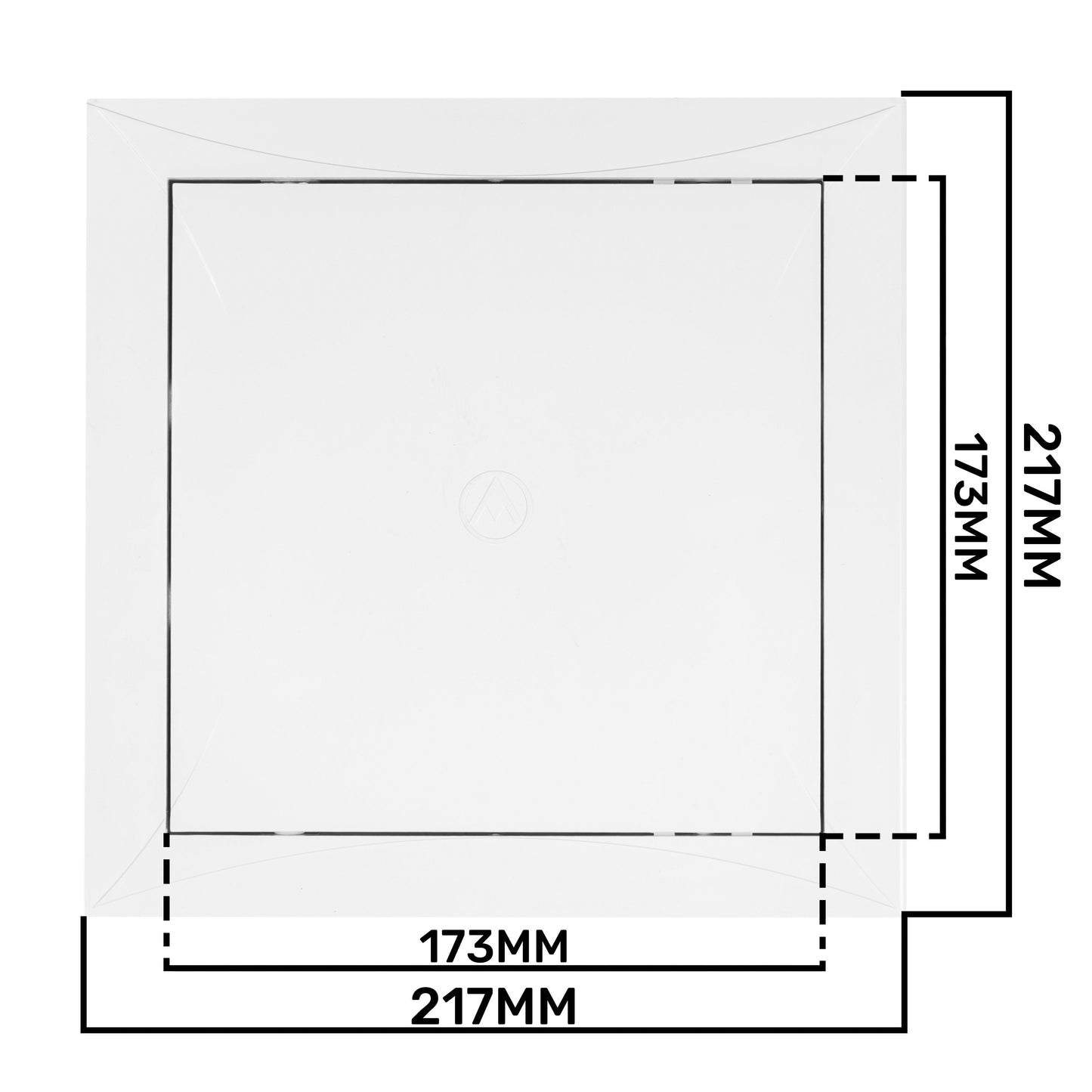 White PP Access Door Panel 200mm x 200mm