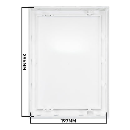 White PP Access Door Panel 200mm x 300mm