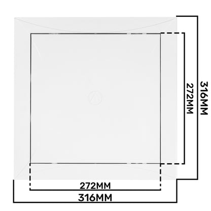 White PP Access Door Panel 300mm x 300mm