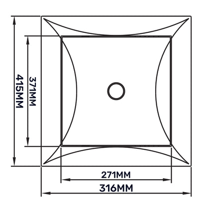 White PP Access Door Panel 300mm x 400mm