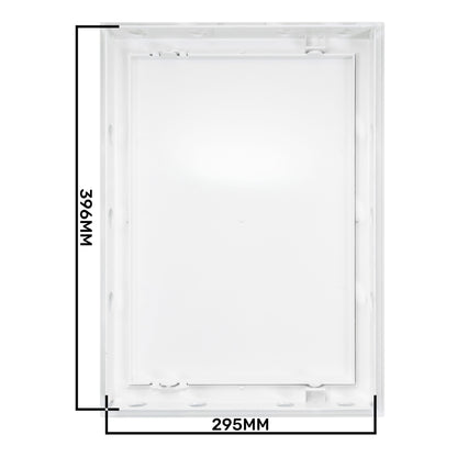 White PP Access Door Panel 300mm x 400mm