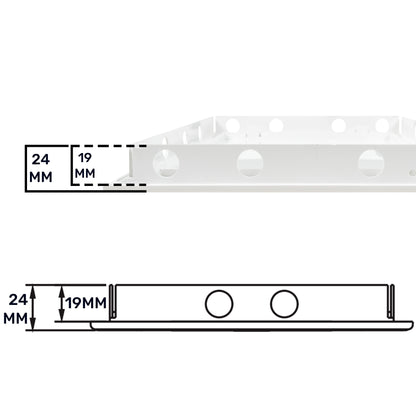 White PP Access Door Panel 300mm x 400mm