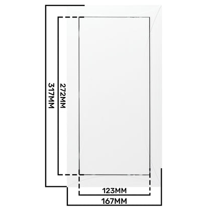 White PP Access Door Panel 150mm x 300mm