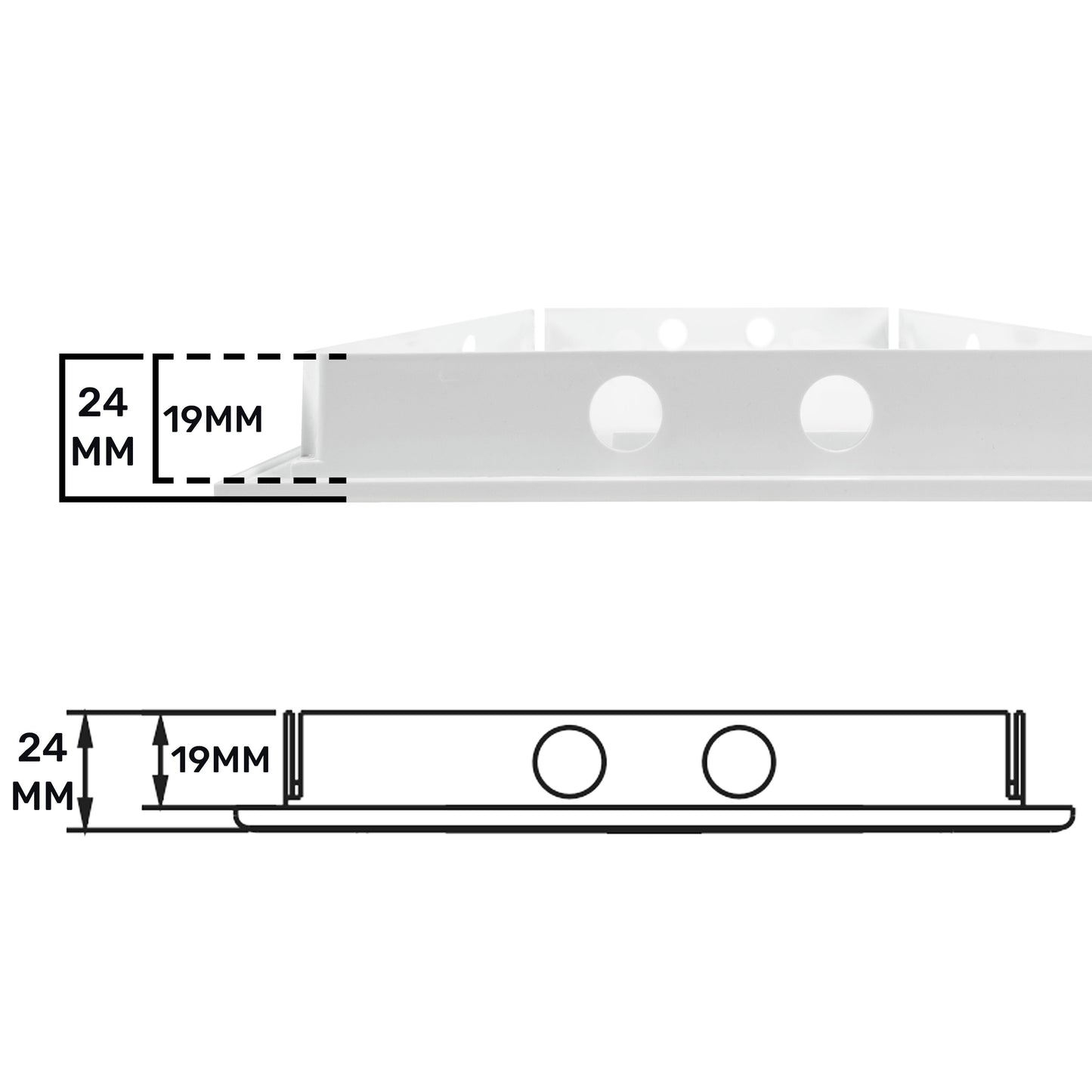 White PP Access Door Panel 150mm x 300mm
