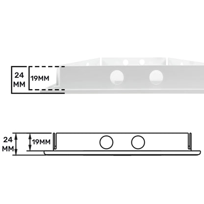 White PP Access Door Panel 150mm x 300mm