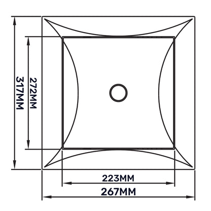 White PP Access Door Panel 250mm x 300mm